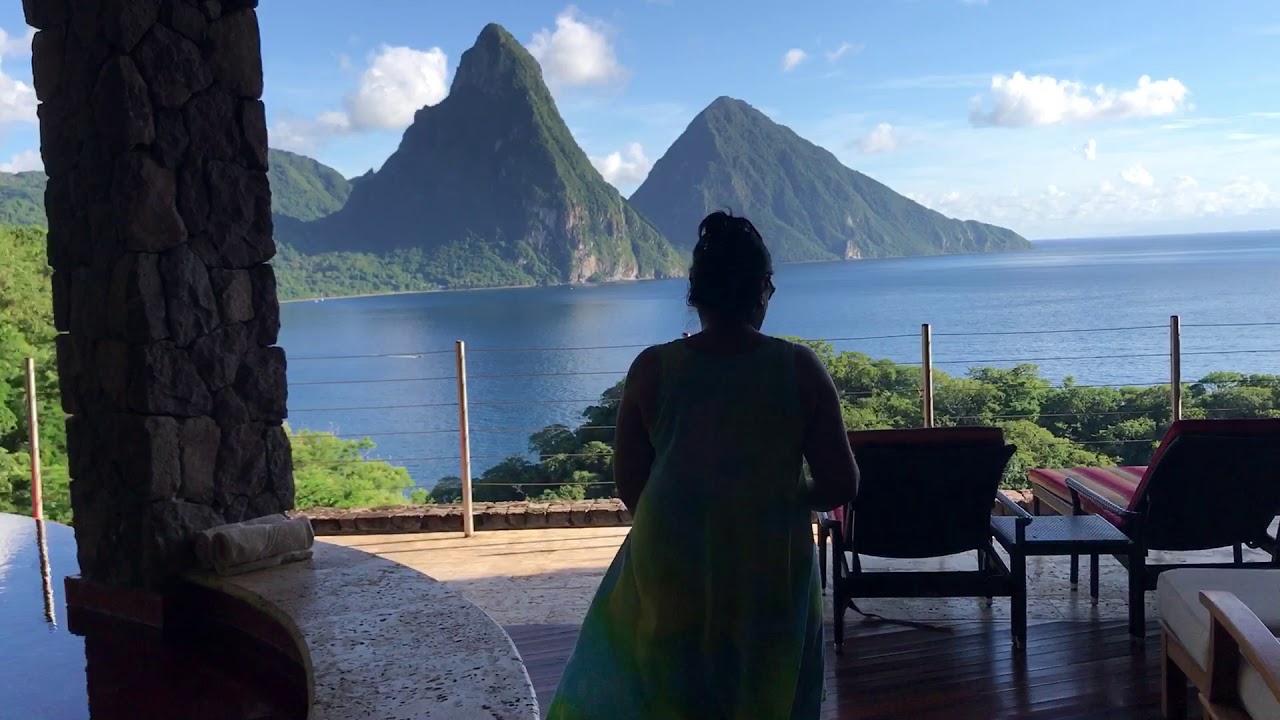 Jade mountain sun sanctuary room tour st Lucia