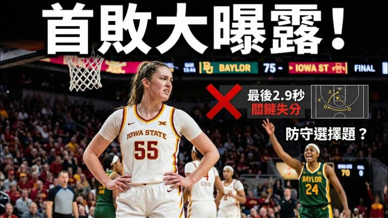Audi Crooks 防守被點名！Iowa State 首敗輸 Baylor，關鍵回合真的太傷…
