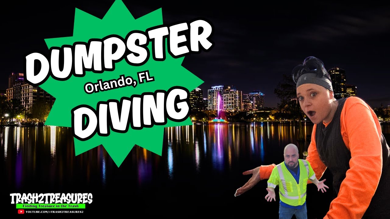 Дайвинг в мусорных контейнерах в Орландо!! #dumpsterdivers #dumpsterdiving