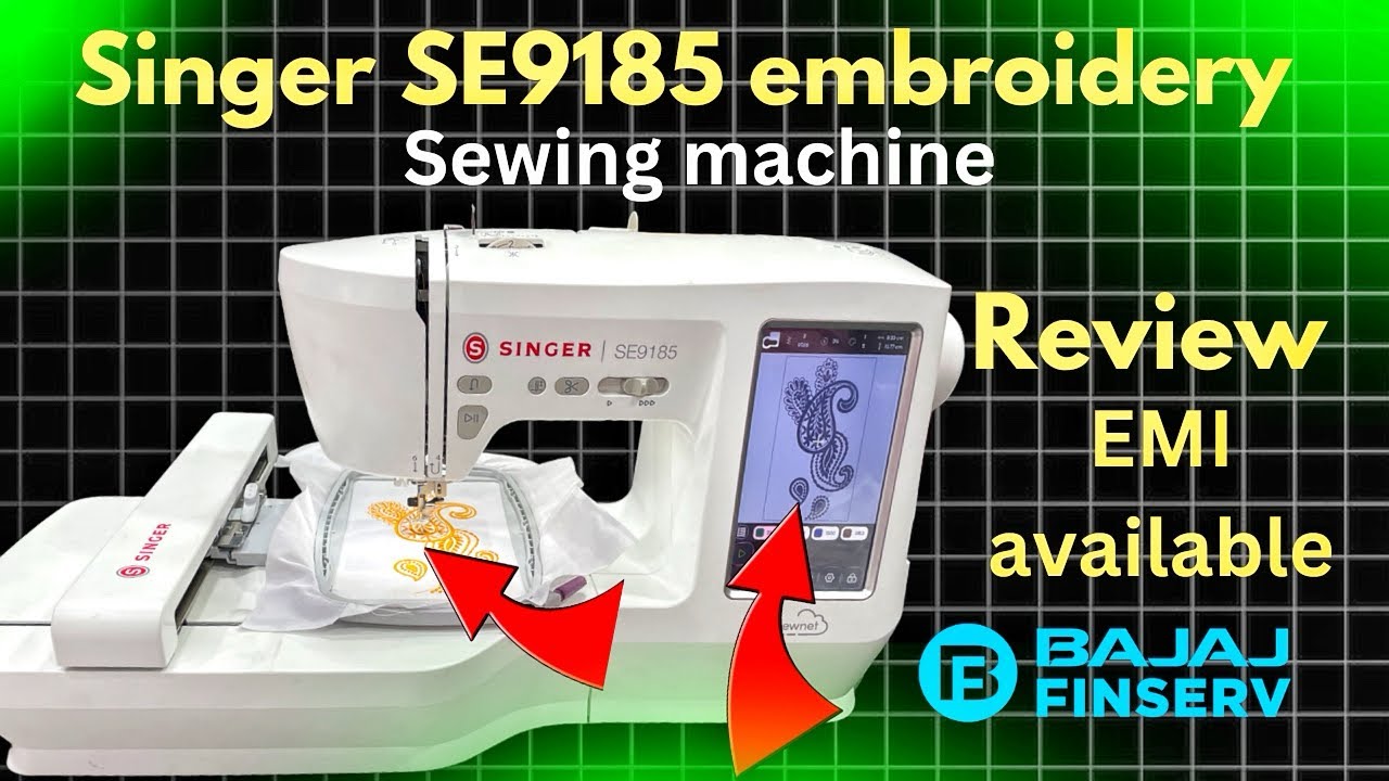 Singer SE9185 embroidery sewing machine Review | EMI available 🔥Best sewing machine