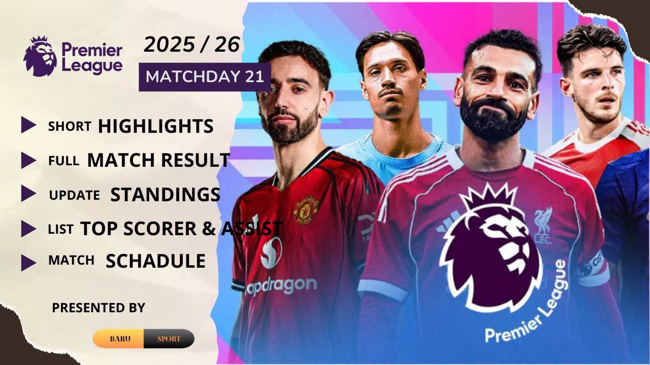 Premier League highlights matchday 21 2025/26 | Baru Sport