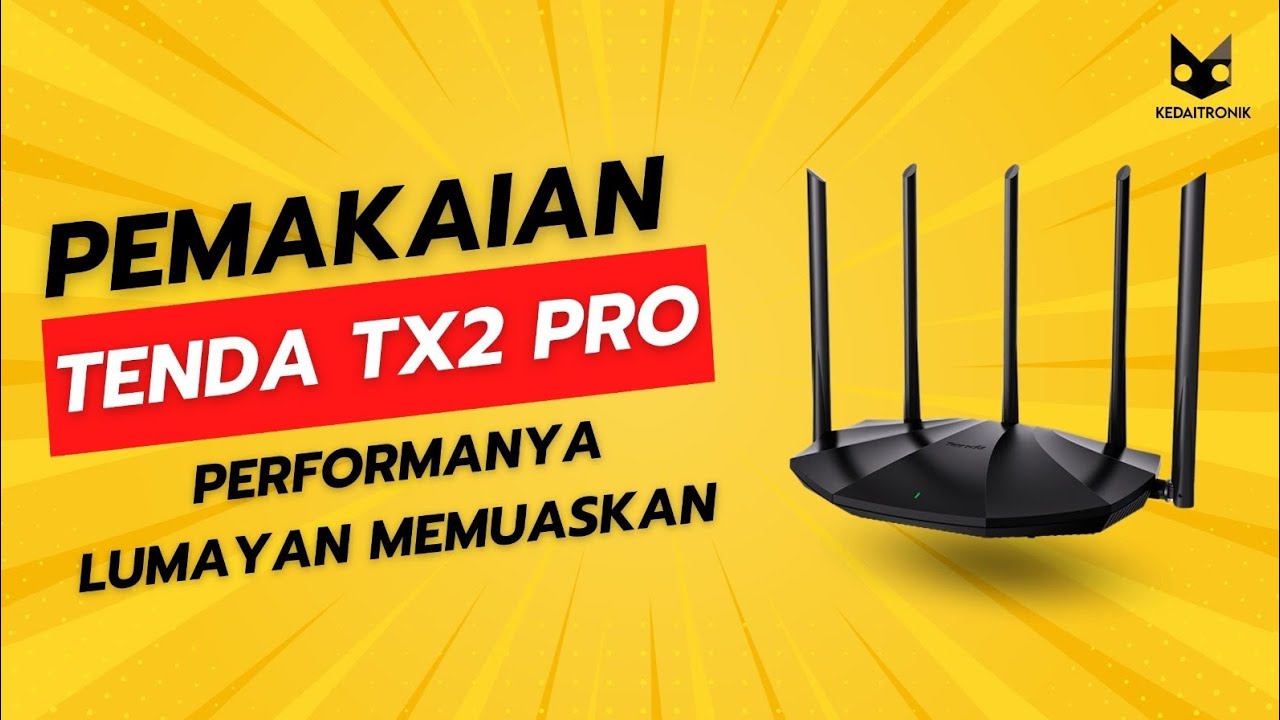 Unboxing & Review Tenda TX2 Pro Router Wi-Fi Dual-Band yang Stabil Buat Streaming & Gaming