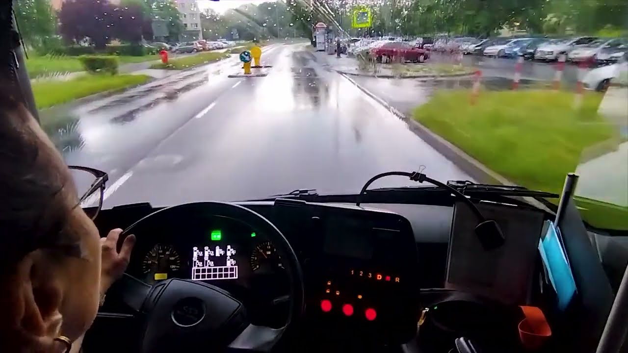 [Onboard] Route 26 Bus Ride – Rainy Day Through the City! (2K POV)