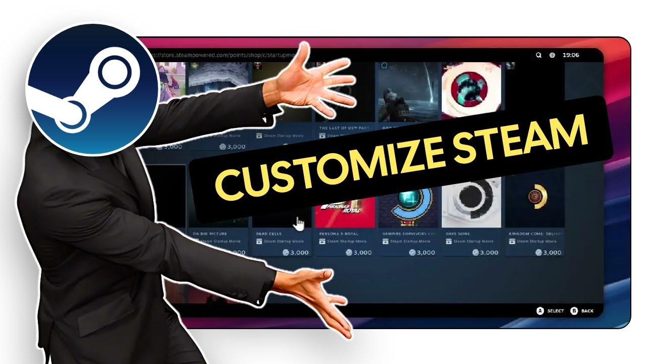 How to Change Steam Big Picture Startup Movie and Equip It