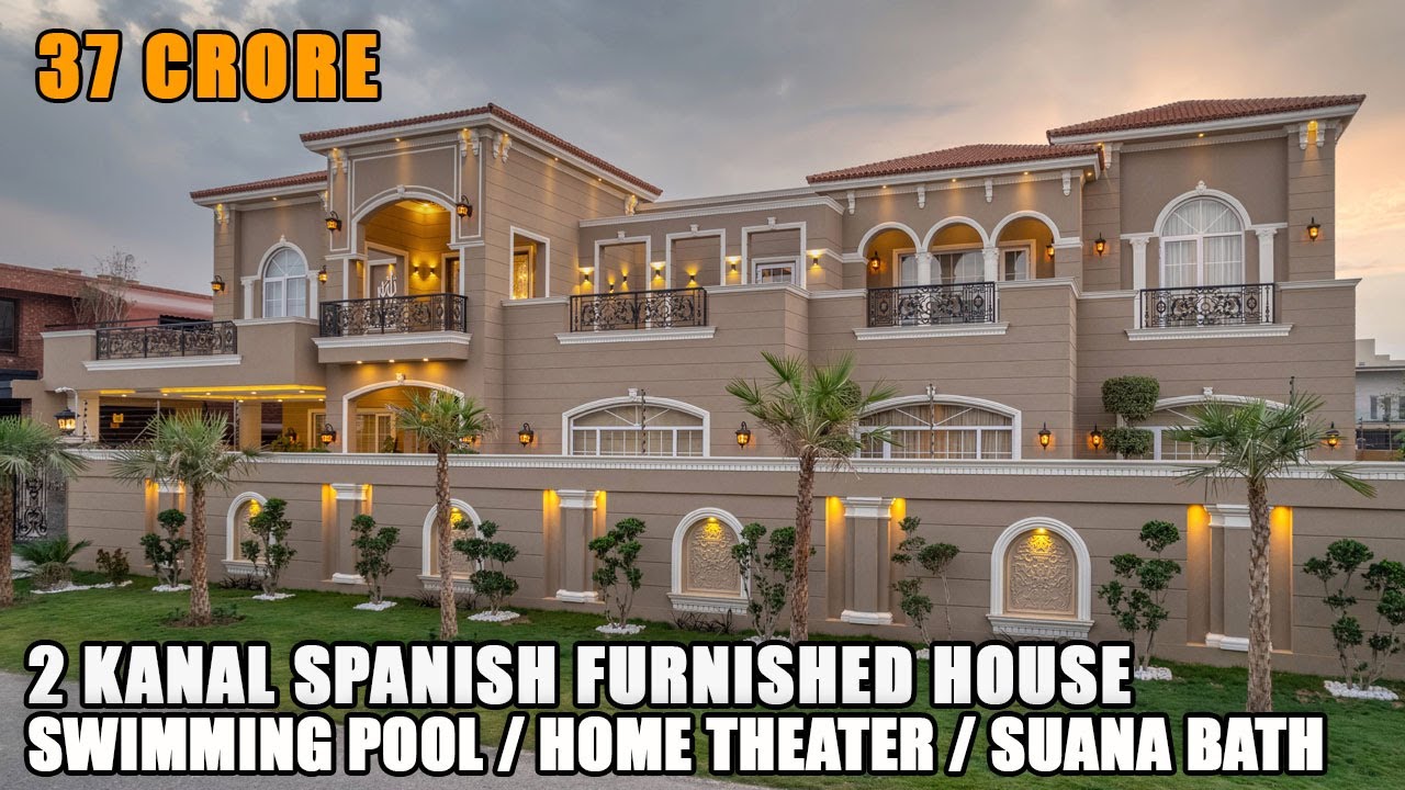 2 Kanal Spanish Furnished House For Sale 37 Crore Sector E Phase 6 DHA, Lahore - Pakistan