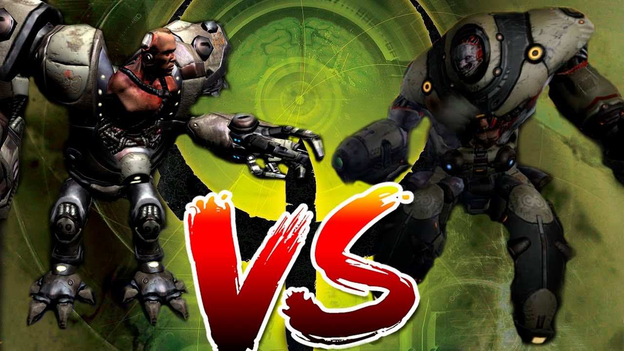 Stroggified Voss vs Makron - BOSS BATTLE - QUAKE 4 Monster Infighting