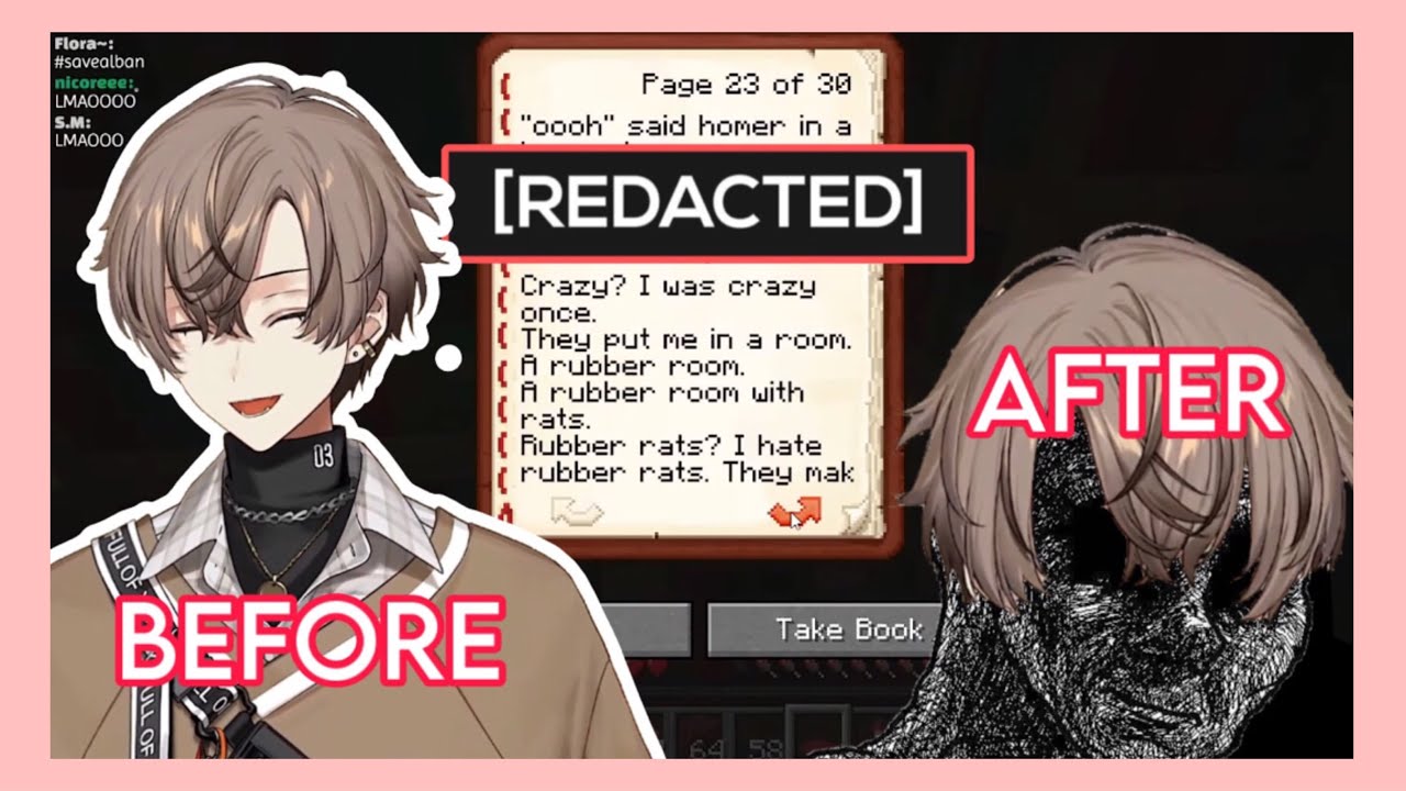 Alban experienced Mysta's forbidden text in Minecraft 【Nijisanji EN】