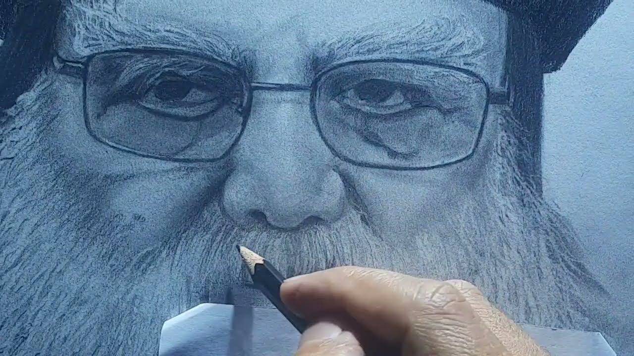 #رسم_بورتريه_الانبا_باخوميوس      Portrait of Anba Pachomius