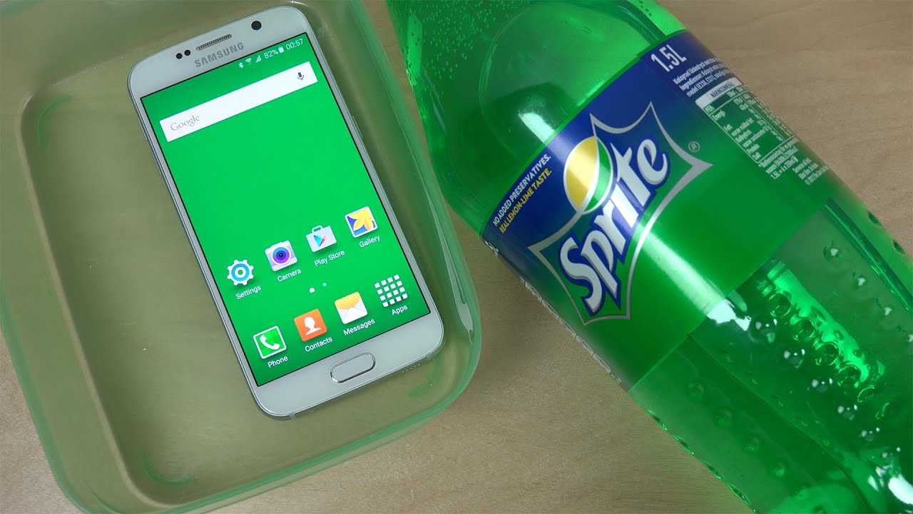 Samsung Galaxy S6 — 5-минутный тест Sprite! (4K)