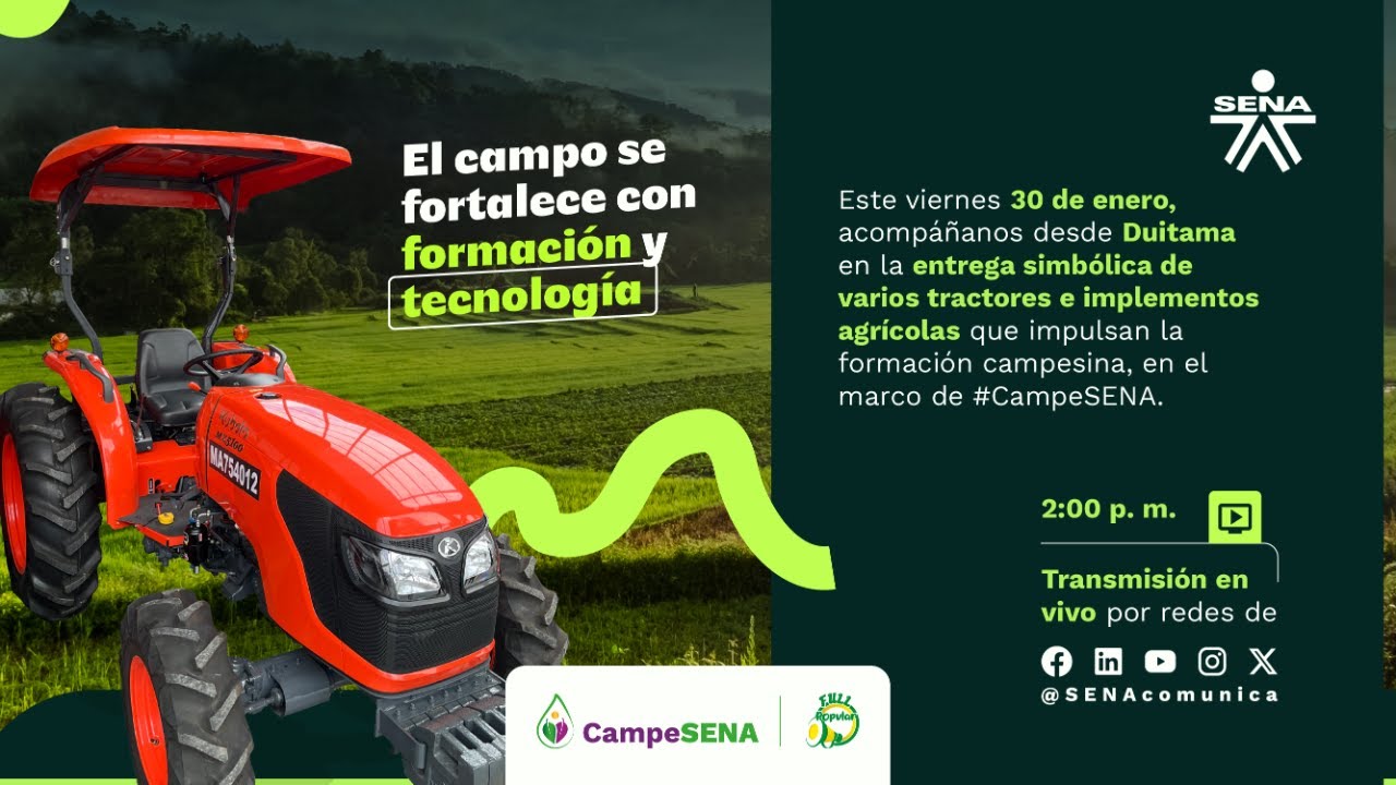 Evento de Entrega de Tractores CampeSENA en Duitama , Boyacá.