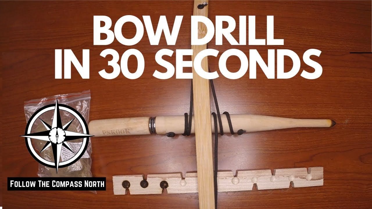 Pskook Bow Drill: Огонь за 30 секунд