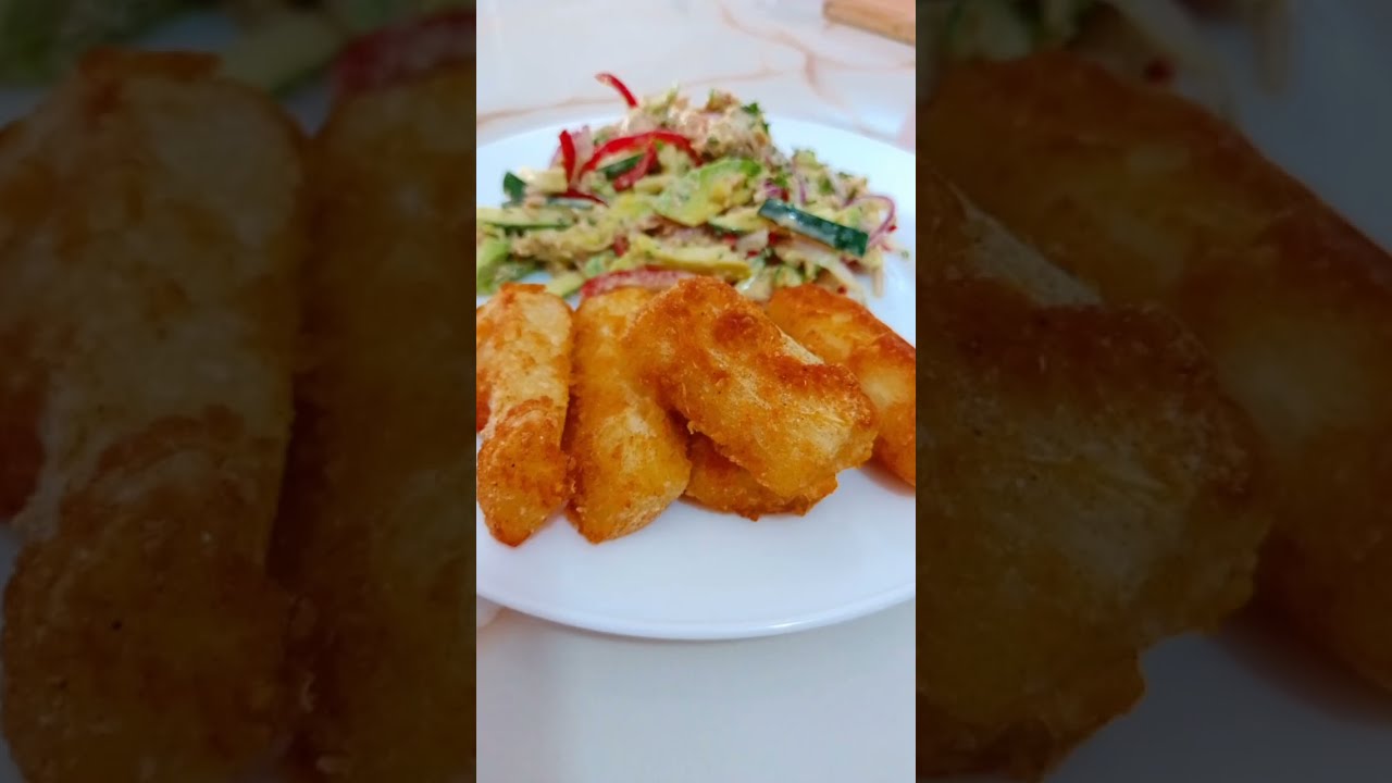 C&oacute;mo preparar Yuca frita crocante/ Yuca rebozada crocante /ideas para el almuerzo