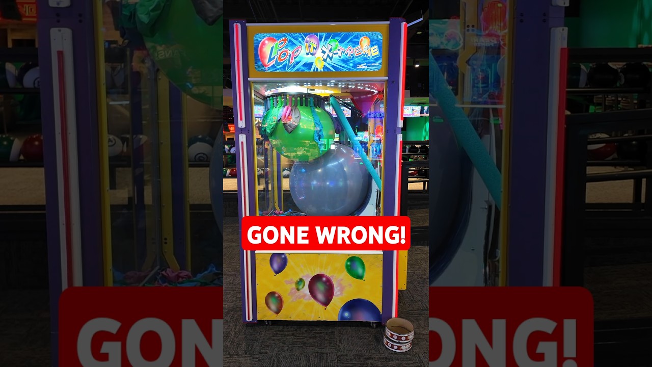 GIANT Ballon Arcade Game JACKPOT GONE WRONG! #shorts
