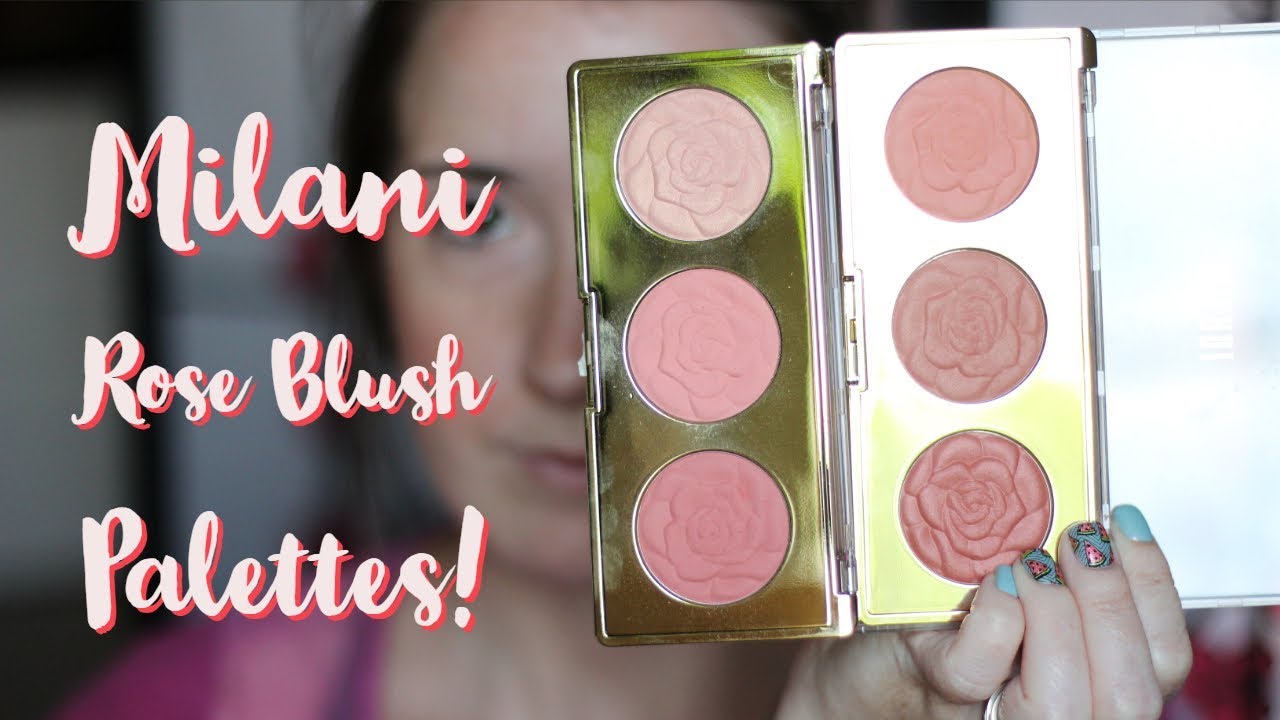 Milani Rose Blush Trio Palette Cheek Swatches!