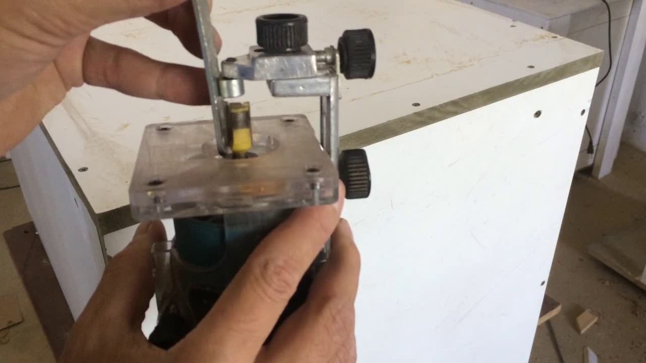 Como utilizar o limitador de corte da tupia laminadora na pratica