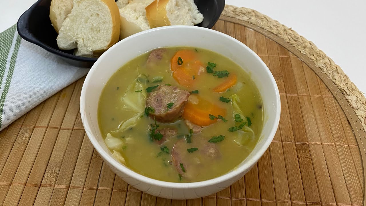 SOPA de ERVILHA com LEGUMES MARAVILHOSA