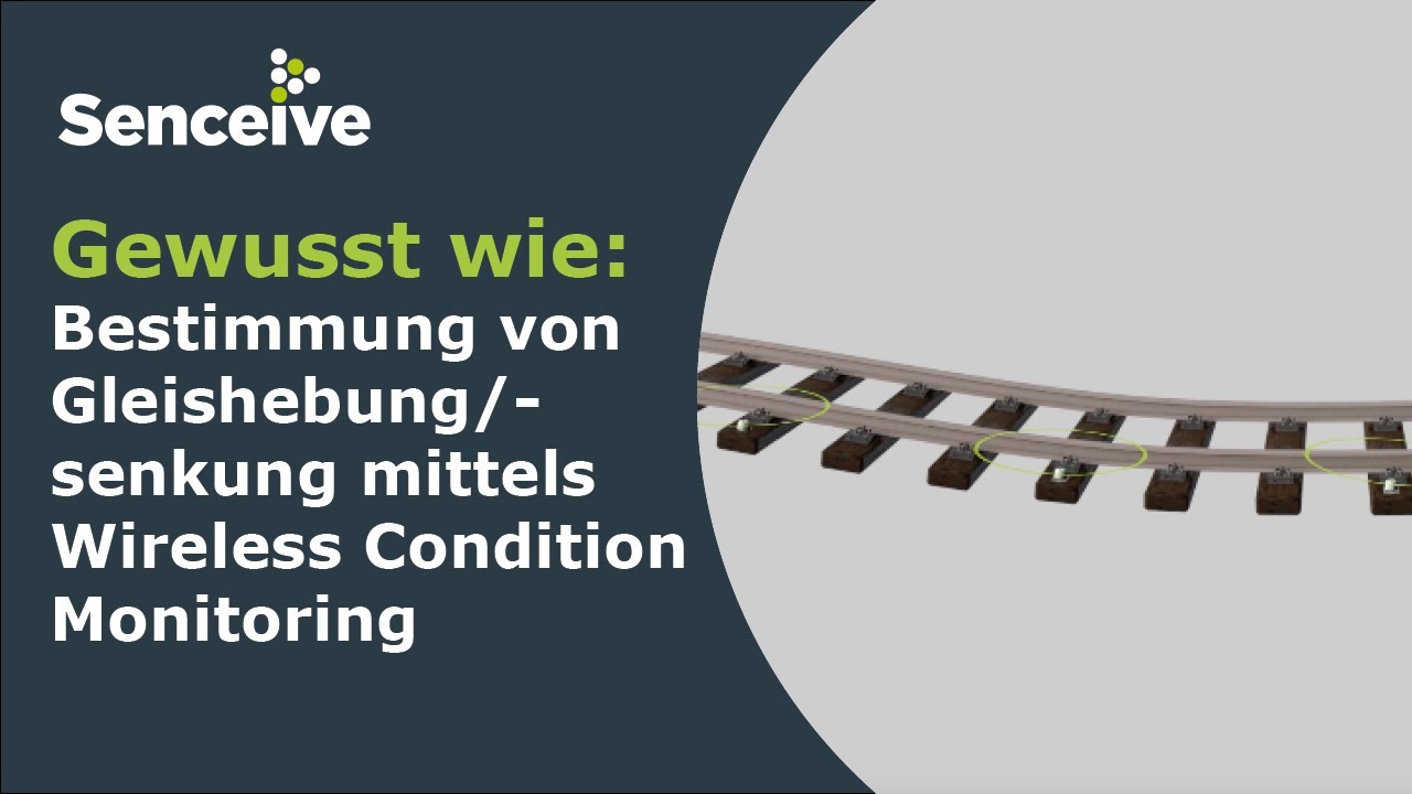 Gewusst wie: Bestimmung von Gleishebung/-senkung mittels Wireless Condition Monitoring