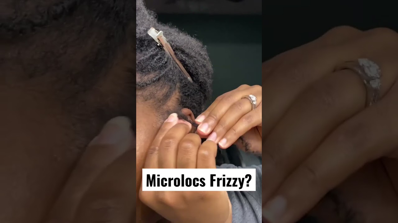 Frizzy Microlocs Getting Tamed | Loc Journey #locjourney #microlocs #locs #shorts