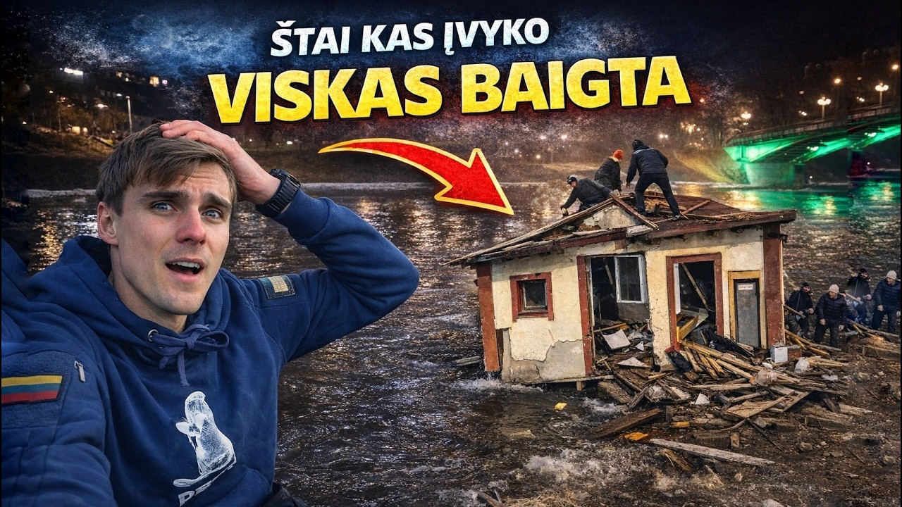 Baigėsi namelio ant vandens istorija. Sugriovėme per 16 valandų!
