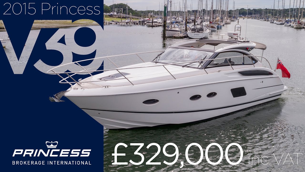 2015 Princess V39 'Haylu' FOR SALE NOW in Swanwick, UK