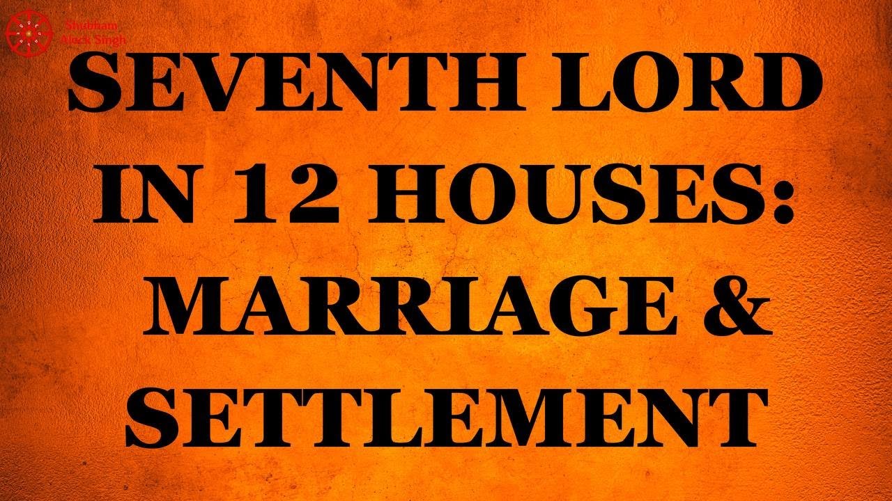 Seventh Lord in 12 Houses: Marriage, Settlement | #astrology #learnastrology #seventhhouse #7thhouse