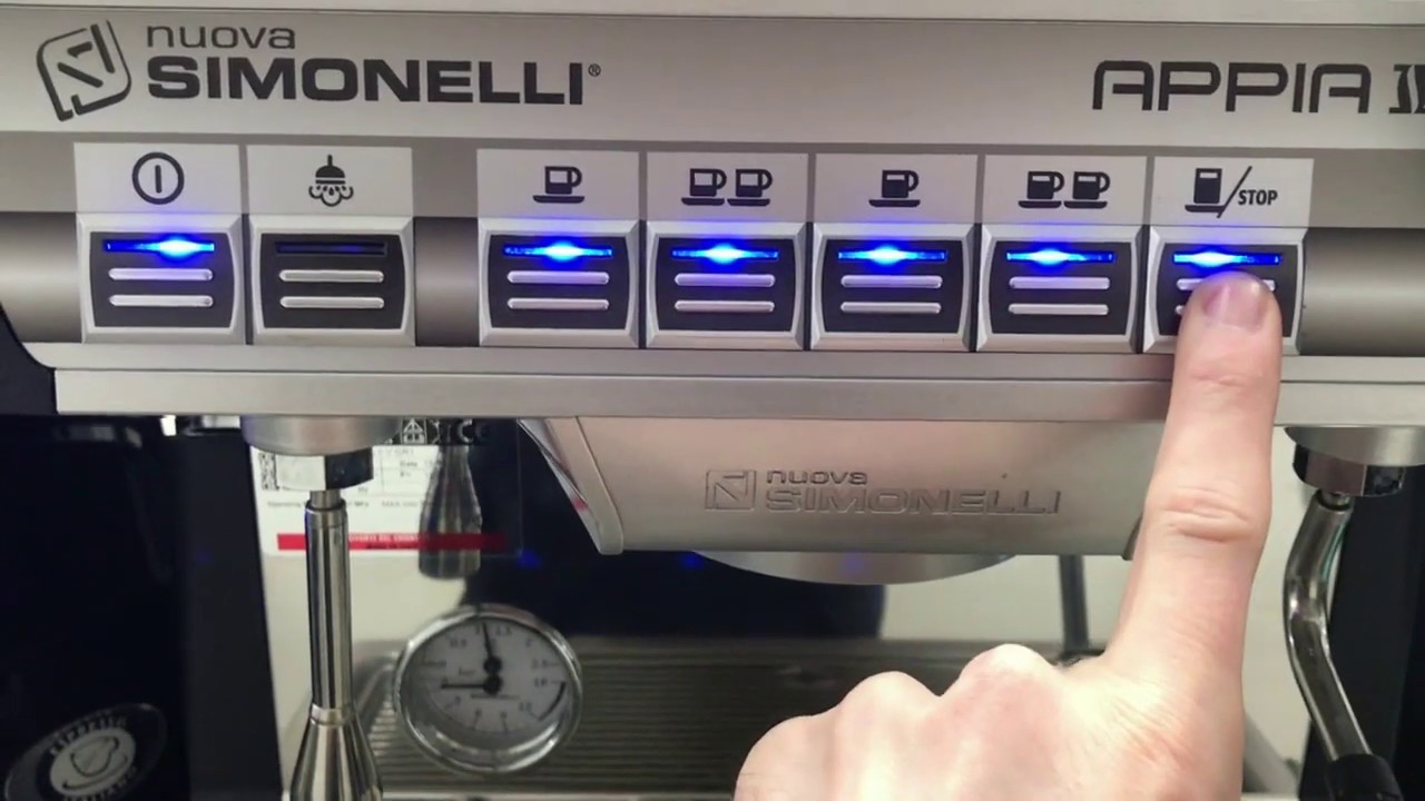 Nuova Simonelli Appia II gr v программирование