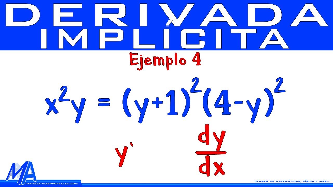 Derivada implícita | Ejemplo 4