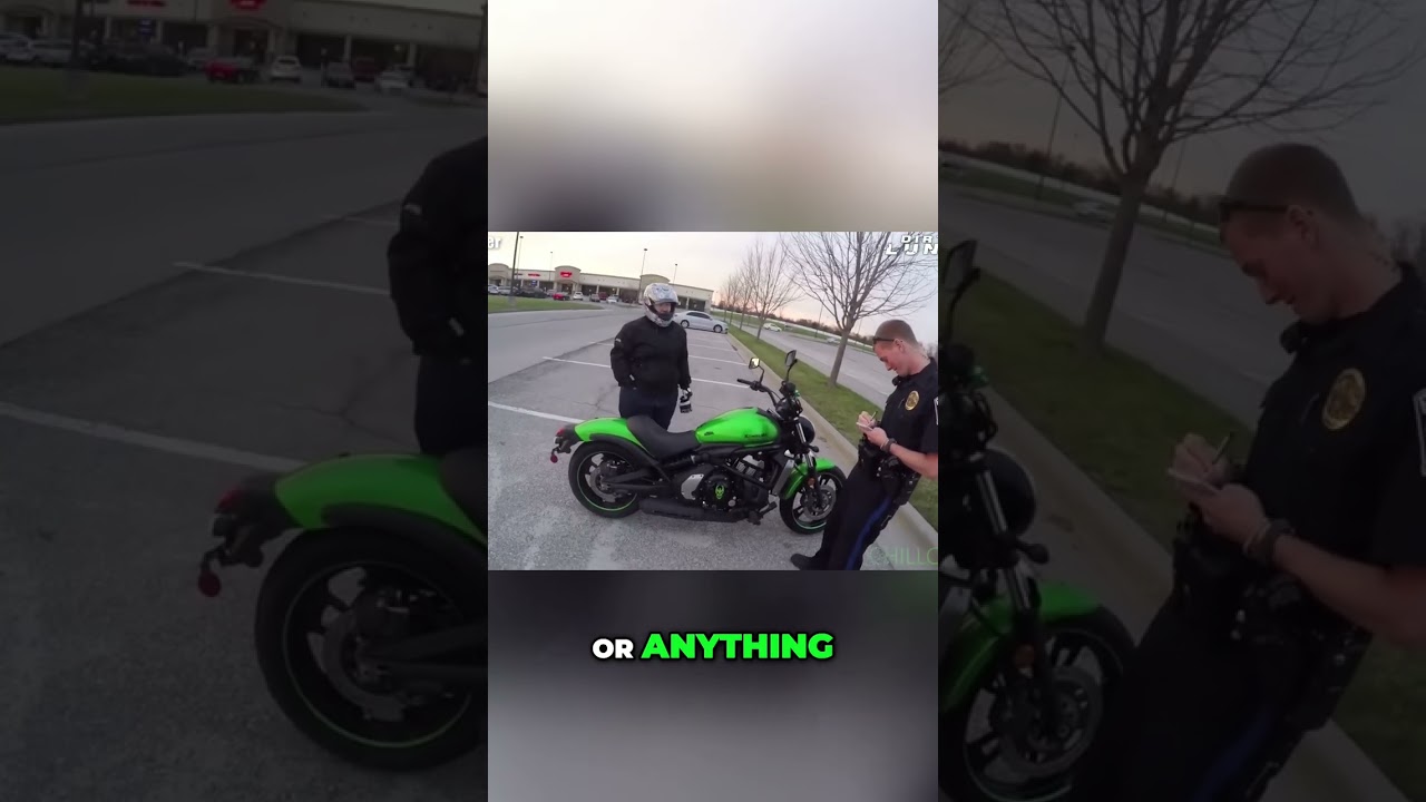 Police Pull Over Epic Green Bike: No Ticket, Just A Reminder! 