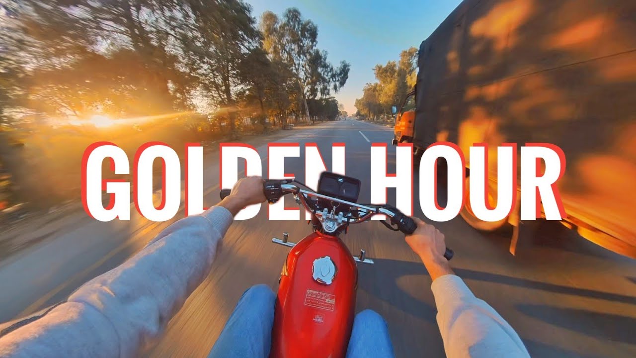 HONDA CG 125 PURE SOUND POV GOLDEN HOUR RIDE | ASMR PURE SOUND