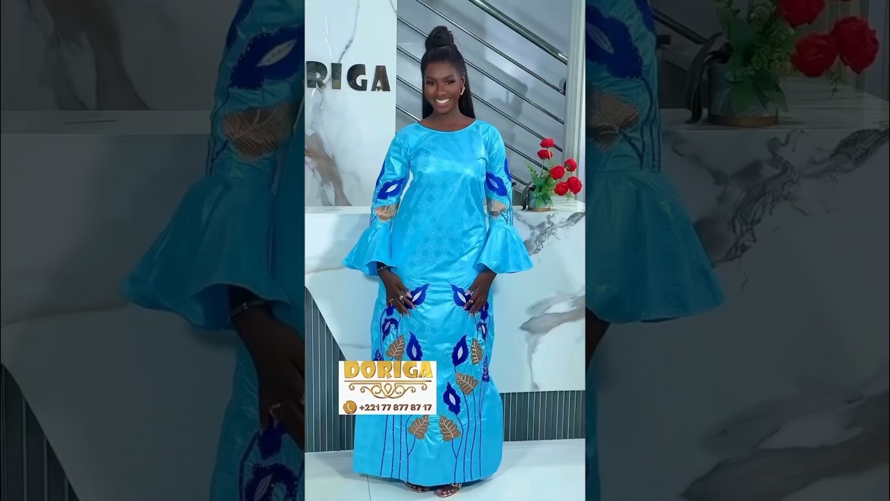 Robe 👗 en bazin :pièce unique pour un look original et audacieux 