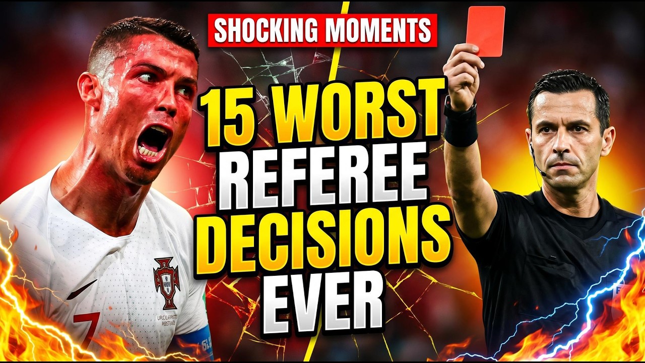 15 Worst Referee Decisions Ever Caught On Camera That Shocked Fans