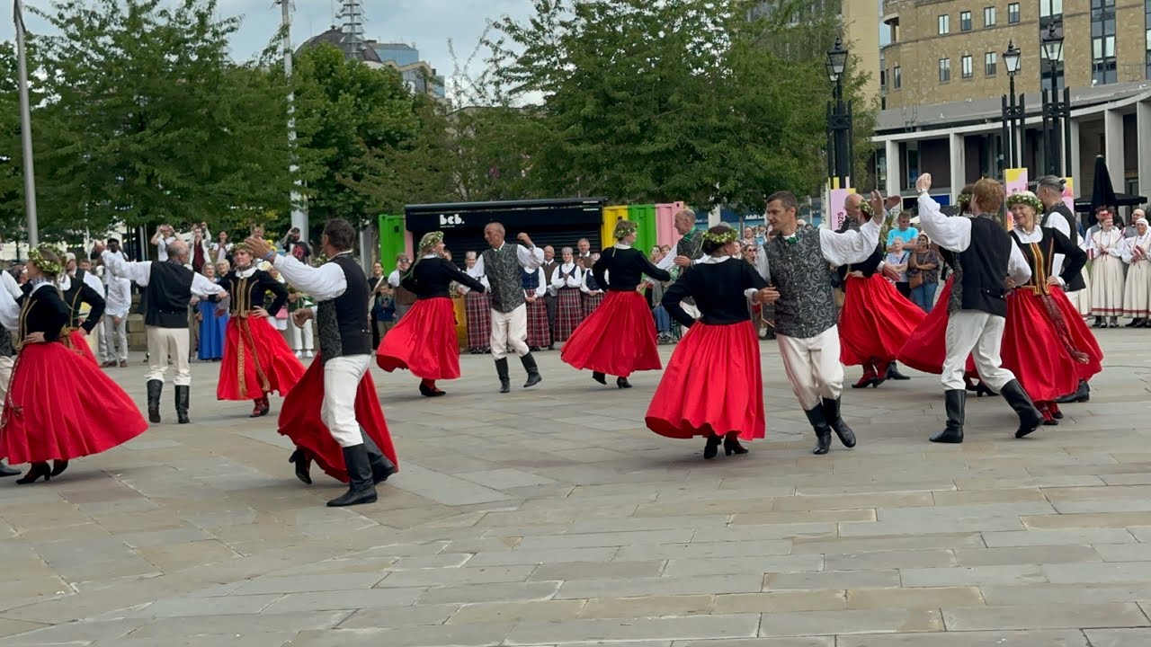 Beautiful Latvian Folk Dance Performance 🇱🇻 | European Festival of Latvian Culture, Bradford