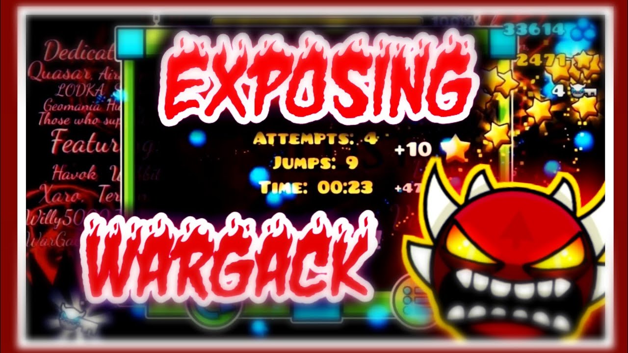 BEAT BLOODLUST IN 23 SEC!!! EXPOSING WARGACK, WORST HACKER EVER!! | Geometry Dash 2.11