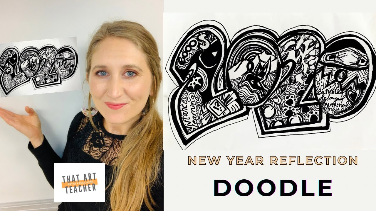 New Years Doodle | New Years Reflection Activity