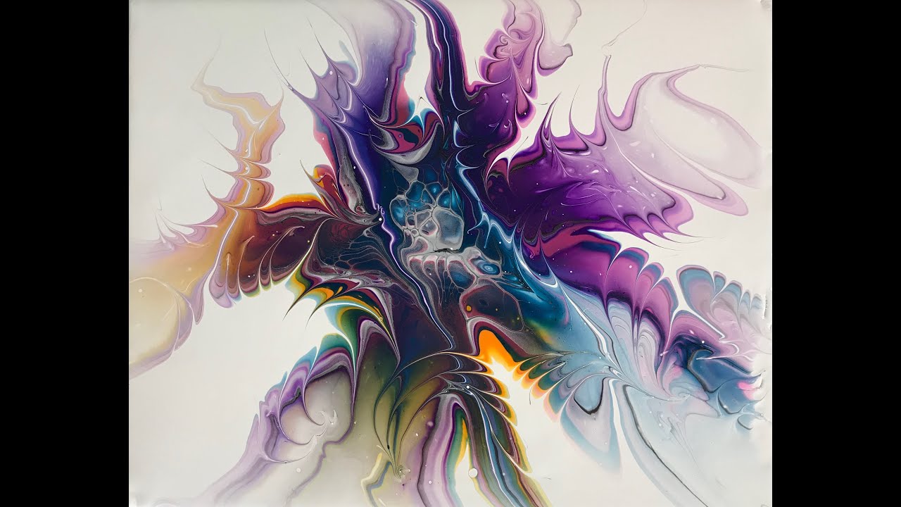 Modified Bloom ~ My Little Octopus ~ Acrylic Fluid Art 868