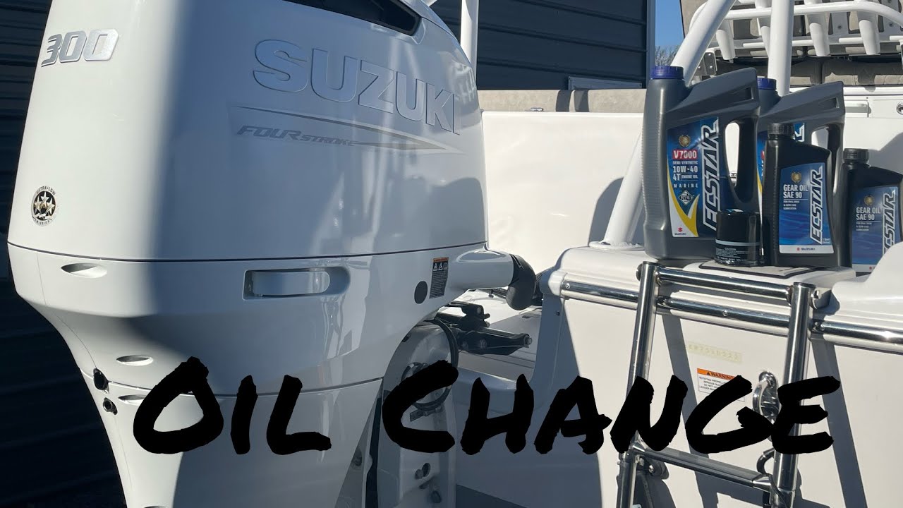 Oil Change I How to SERVICE I Suzuki Outboard 20 Hour Service