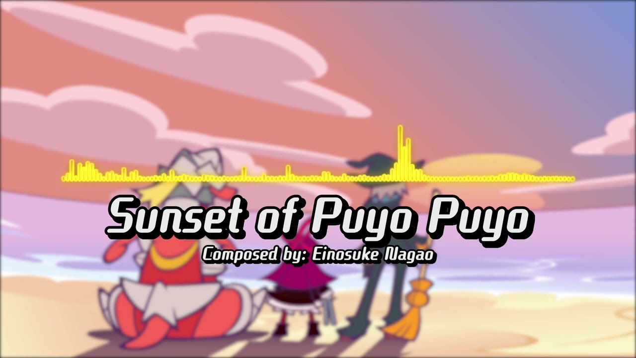 Sunset of Puyo Puyo in the style of Puyo Puyo Fever