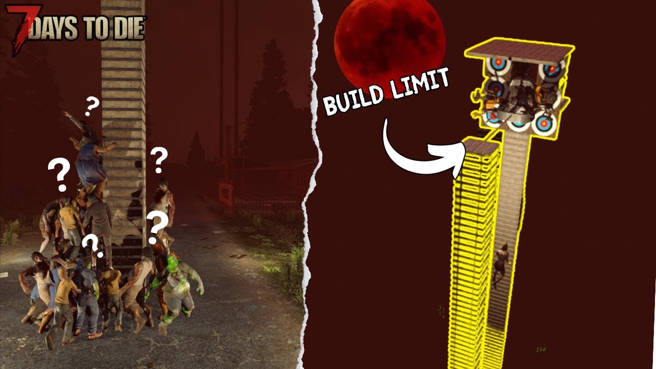 Height Limit AFK Horde Base and Base Support Testing in 7 Days to Die