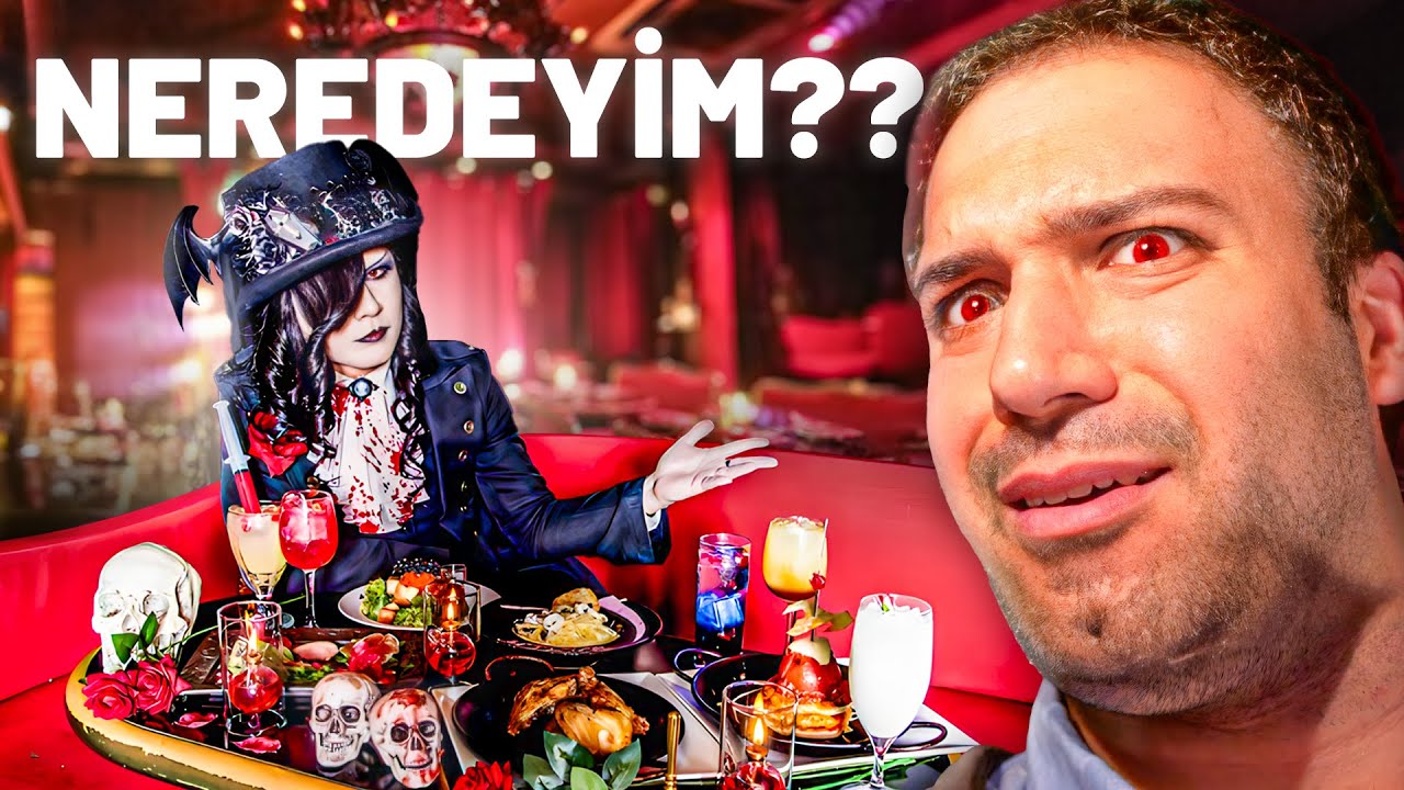 JAPONYA'da VAMPİR Cafesi ve Fazlası! 🇯🇵 (TOKYO CAFE TURU)
