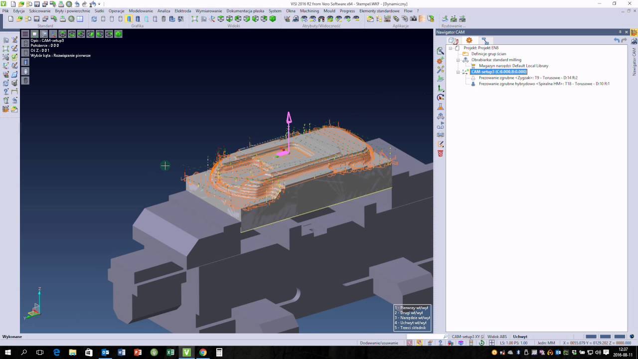 VISI Machining 3D - Frezowanie zgrubne hybrydowo