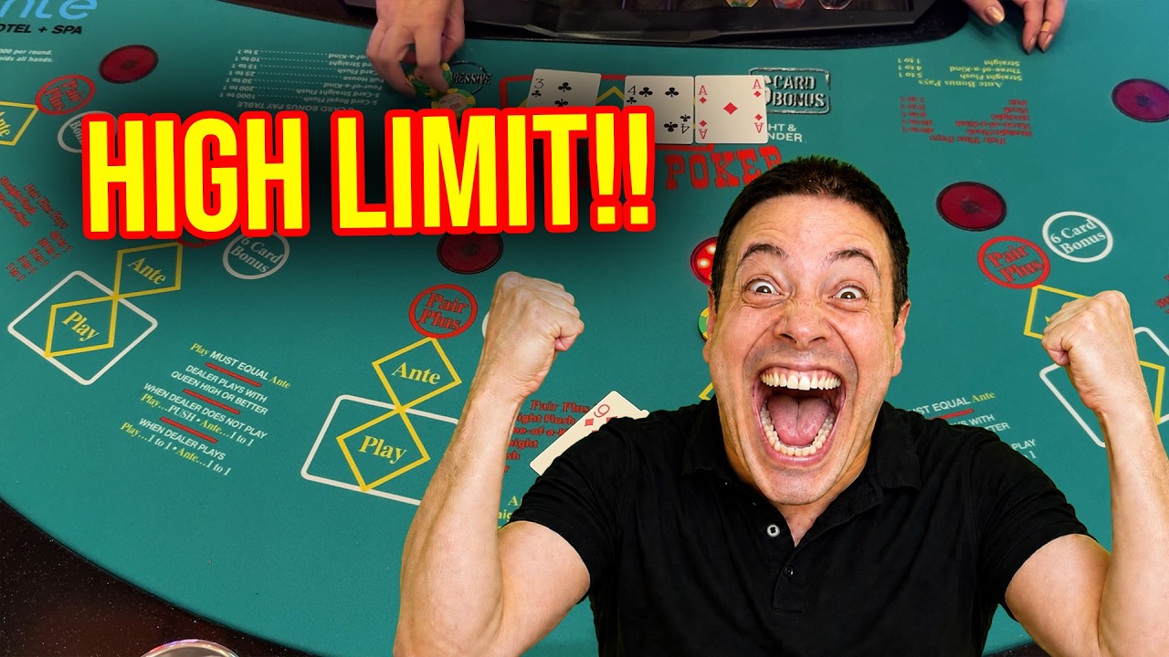 HIGH STAKES THREE CARD POKER ACTION IN LAS VEGAS!! #poker #threecardpoker #ultimatetexasholdem