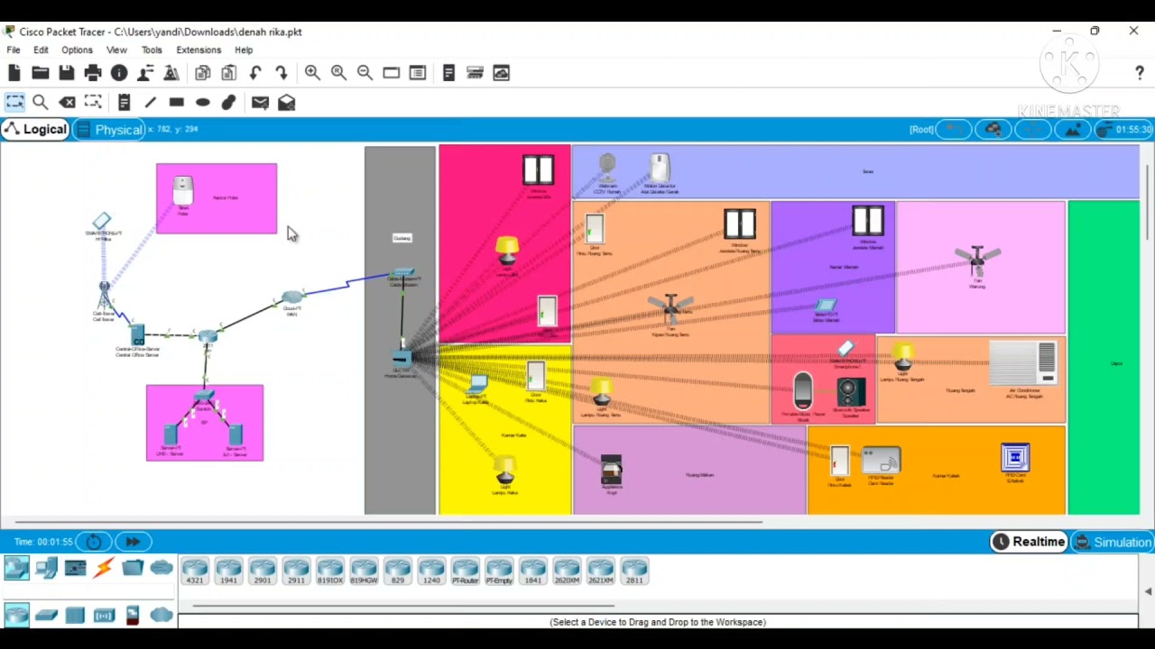 SIMULASI SMART HOME BERBASIS INTERNET OF THINGSMENGGUNAKAN CISCO PACKET TRACER - RIKA AMELIA -