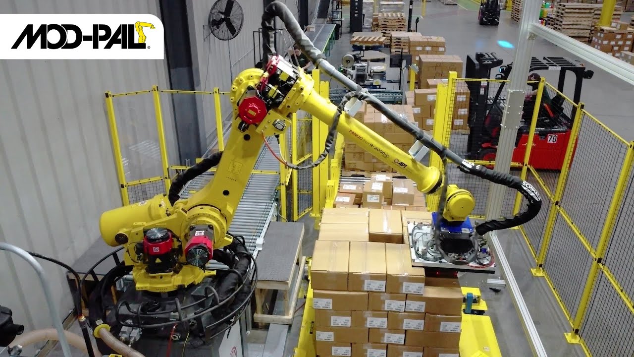 APT & FANUC - MOD-PAL Robotic Depalletizing System