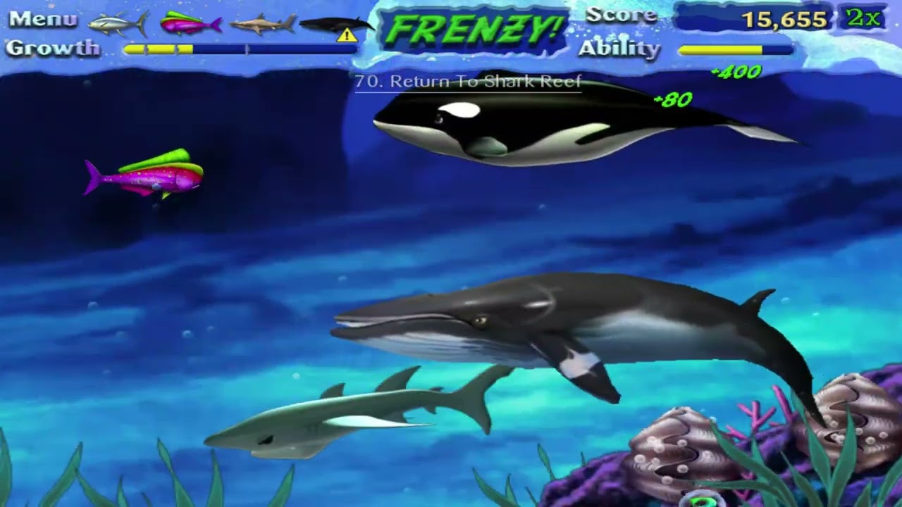 Feeding Frenzy Dreamweaver - Return To Shark Reef (First Extra Stage)