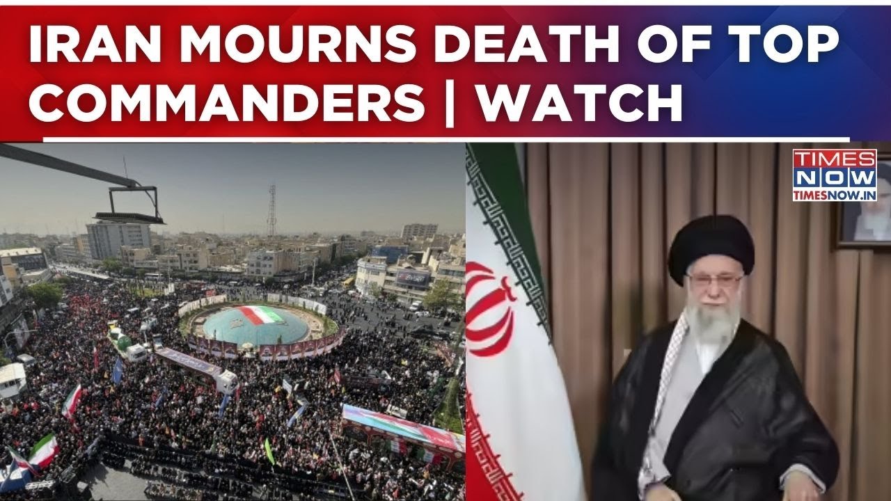 Iran Assembles For Funeral Of Commanders Killed In War Amid Mojtaba 'Missing' Rumours | WATCH