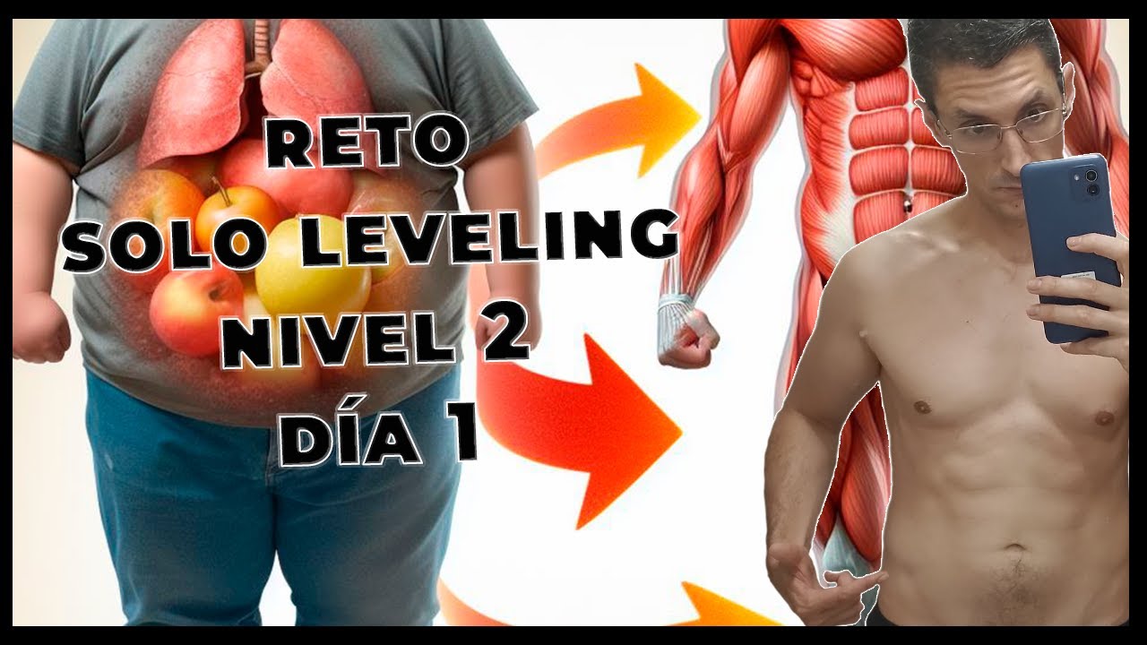 Reto Full Body solo leveling Lv2 Día 1 #pierna #pecho #abs #cardio #ejercicioencasa #ejercicio