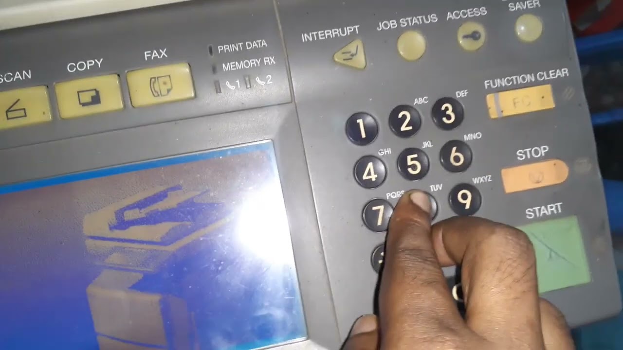 Machine is not ready?  ছবি এসে দাড়িয়ে থাকে, মেশিন রেডি হয় না। Toshiba e-studio 350/450/452/353/453