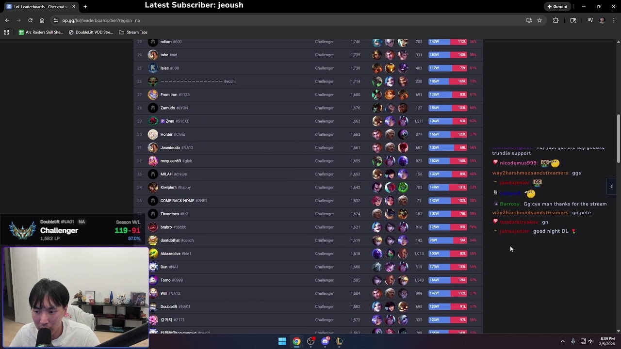 ✅THIRSTY THURSDAY✅1580LP RANK 43✅RANK 1 ADC TODAY? (134 Points Away)✅