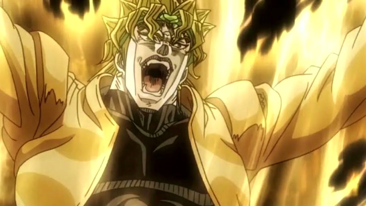 One hour of silence occasionaly broken up by time stop Jojo the world