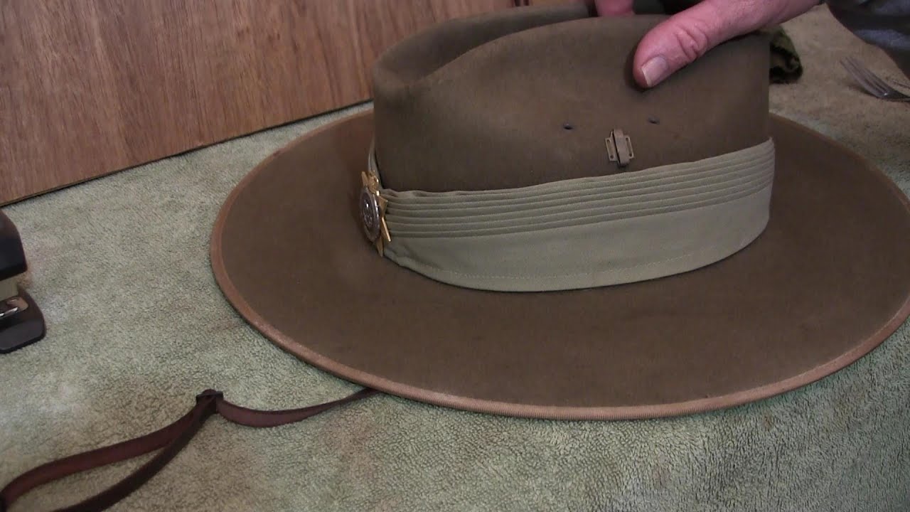 How to place a chin strap on an Australian Slouch Hat
